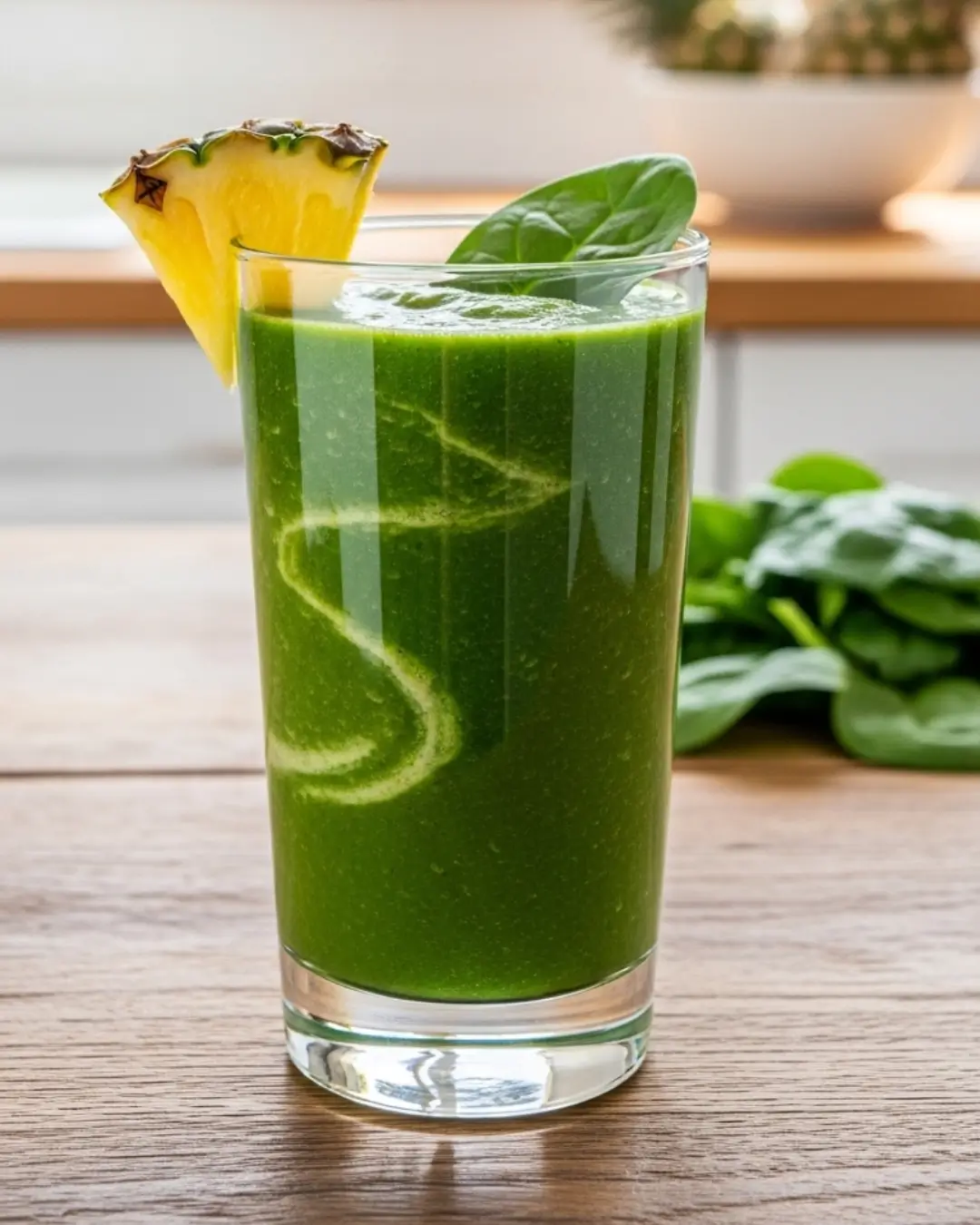 Pineapple Spinach Green Smoothie