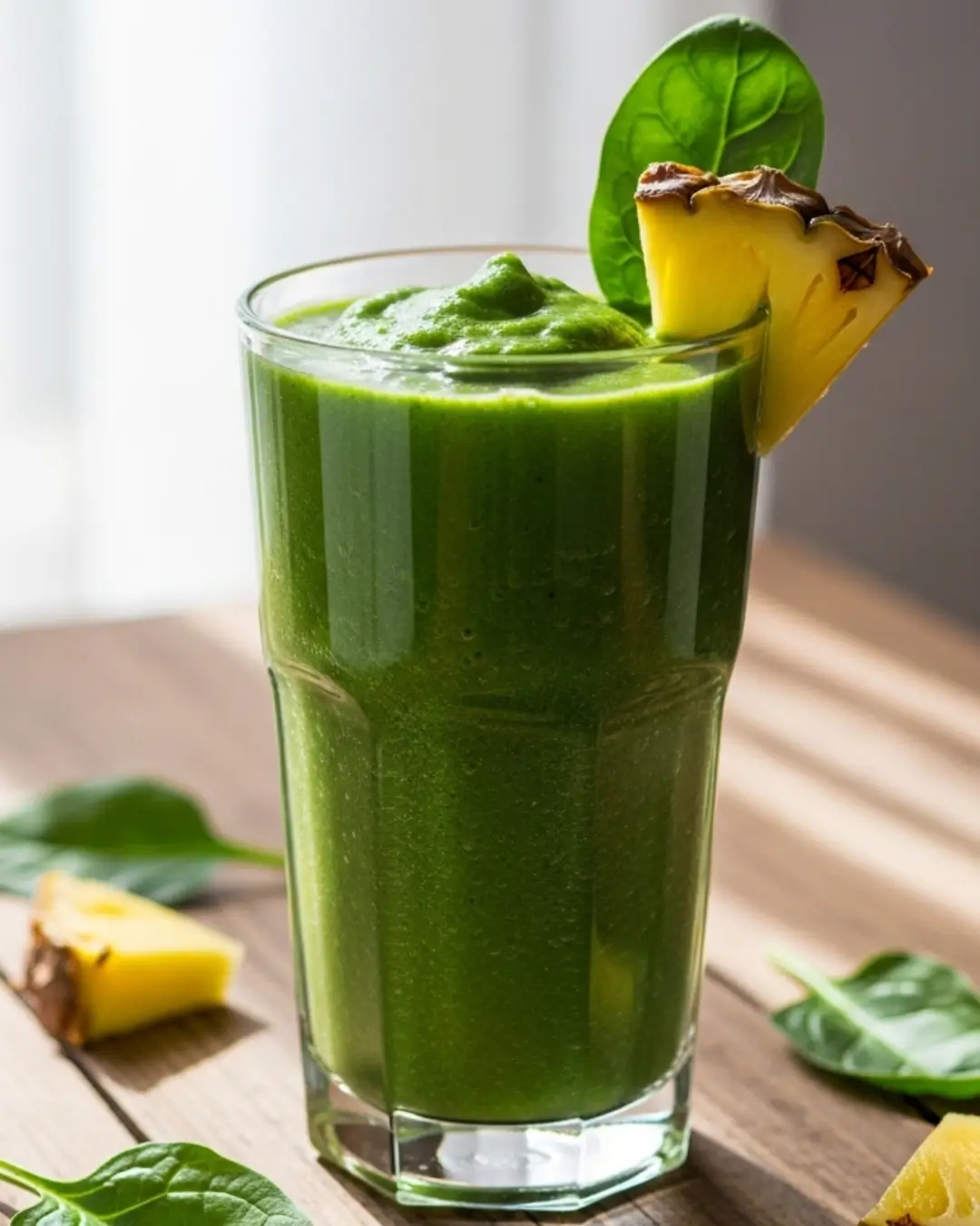 Pineapple Spinach Green Smoothie