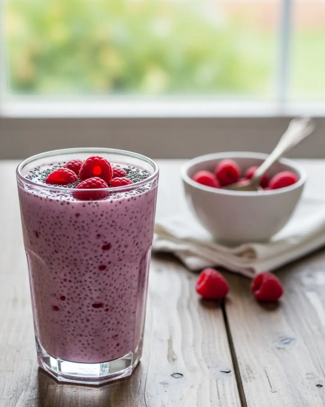Raspberry Chia Seed Smoothie