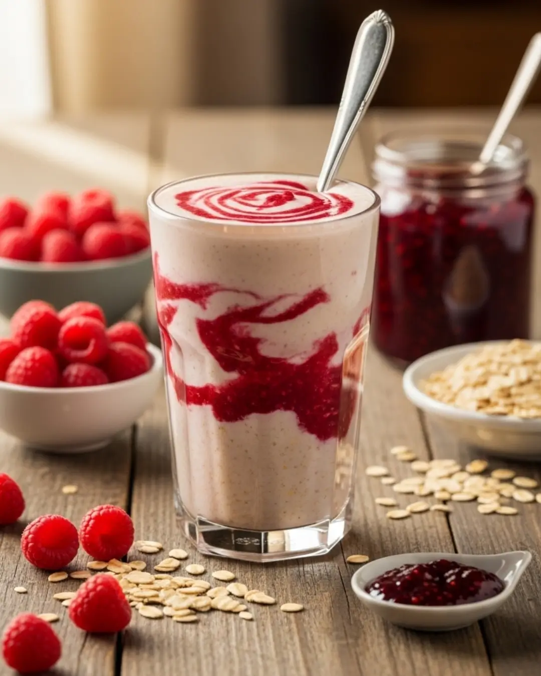 Raspberry Oat Filling Smoothie