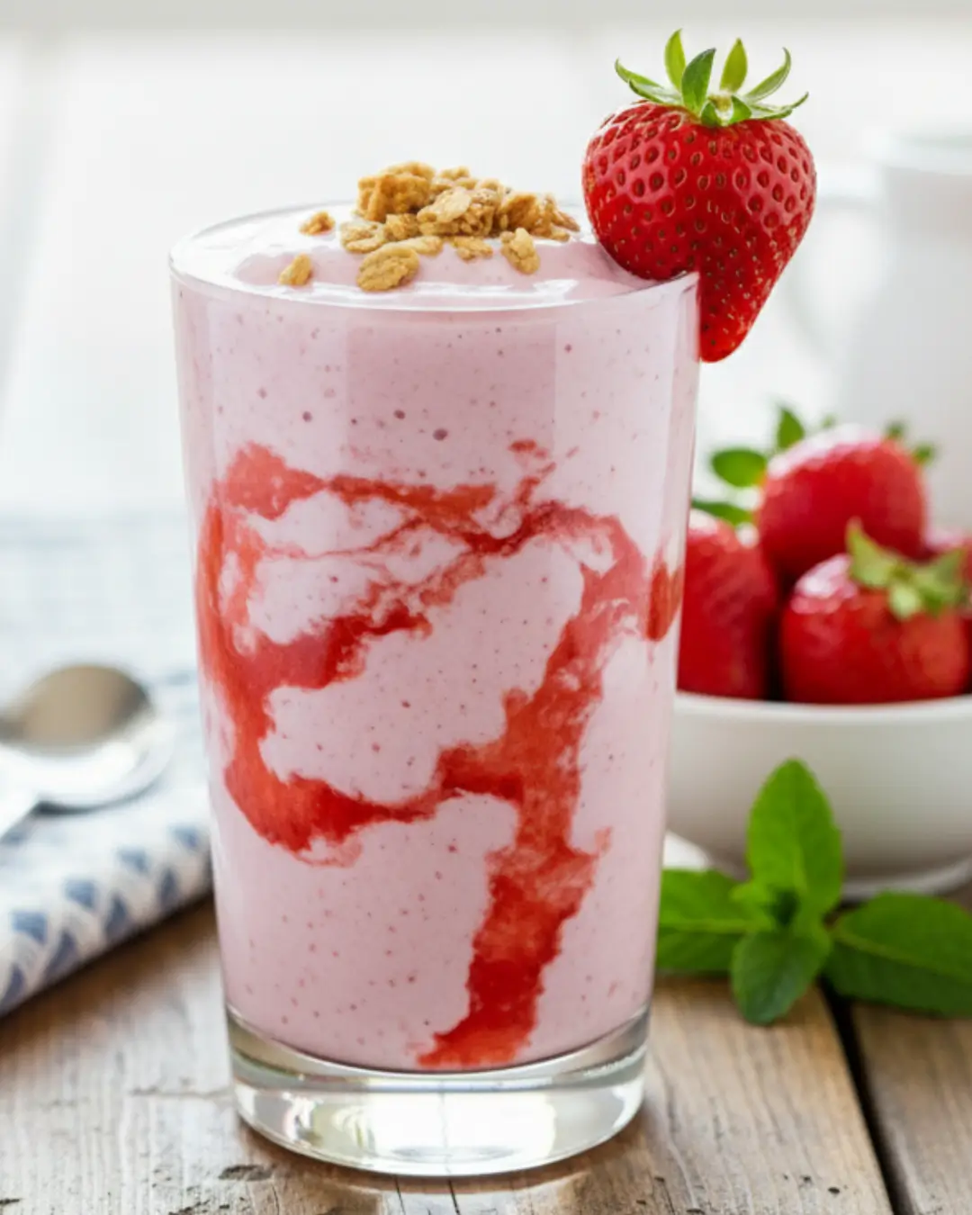 Strawberry Greek Yogurt Smoothie